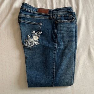 Womens Skinny Low Rise Jeans